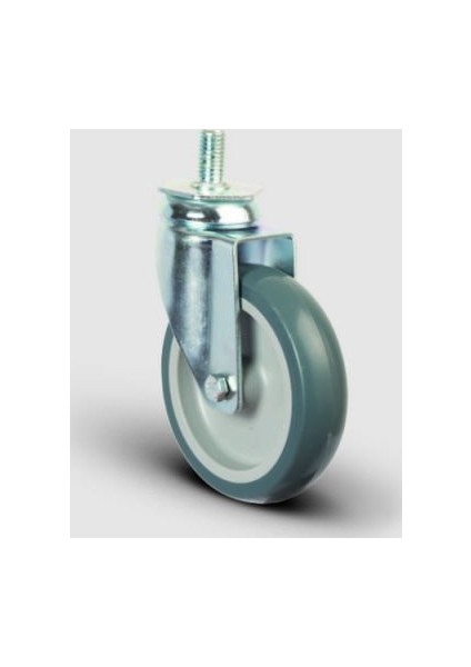 Oynak Civata Bağlantılı, Burçlu, Termoplastik Kauçuk Hafif Sanayi Tekerleği Çap:125 - Er05 Mkt 125
