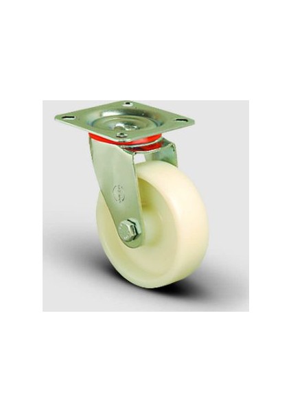 Oynak Tabla Bağlantılı, Bilya Rulmanlı, Poliamid Orta Sanayi Tekerleği Çap:125 - Ek01 Zbz 125