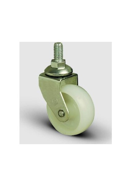 Eb05Zkz50 Civatalı Poliamid Mobilya Tekerleği Çap:50 Oynak Civata Bağlantılı, Burçlu Sehpa Tekeri