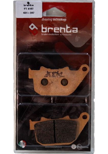 H. Davidson XL SPORTSTER 883 Disk Sinter Metal Fren Balata Arka (2004-2013)