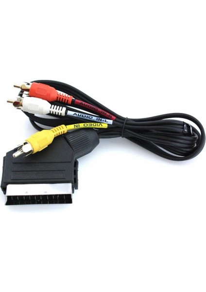 Scart Tos  3 Rca Kablo