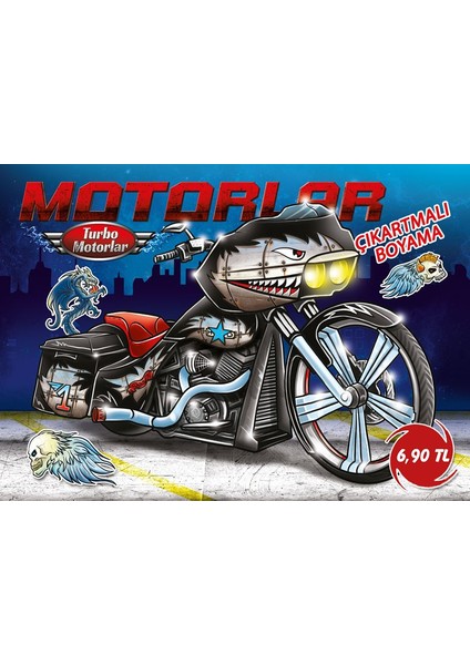Turbo Motorlar Çıkartmalı Boyama (5 Kitap Takım)