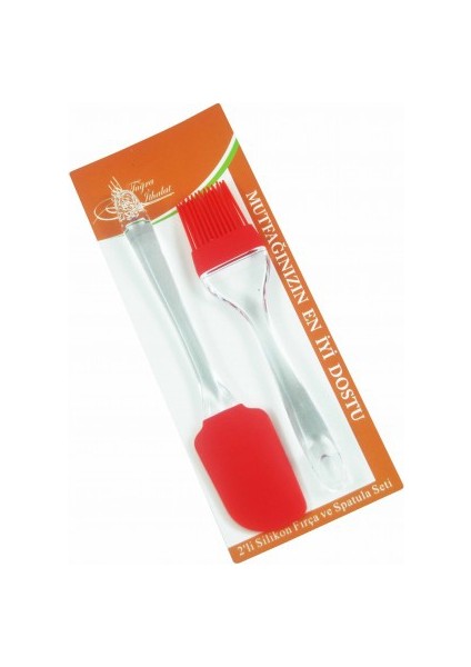 Fırça Spatula Silikon 2 Li Set 16893