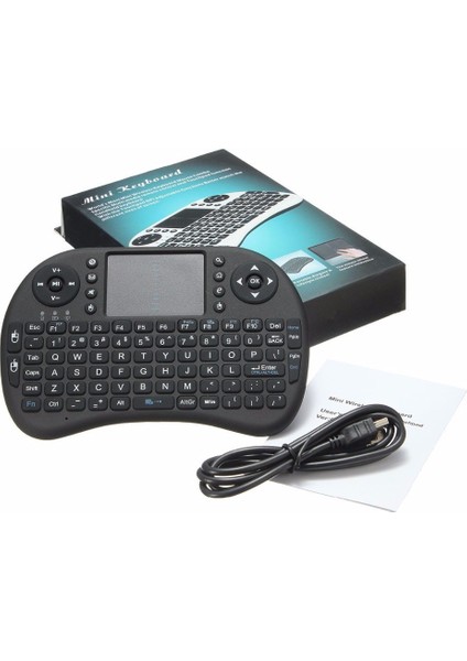 Mini Keyboard Ri İ8 Air Smart Tv Işıklı Mini Klavye Dokunmatik Mouse