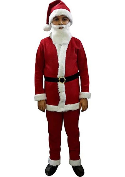 Noel Baba Kostümü Erkek Çocuk Polar