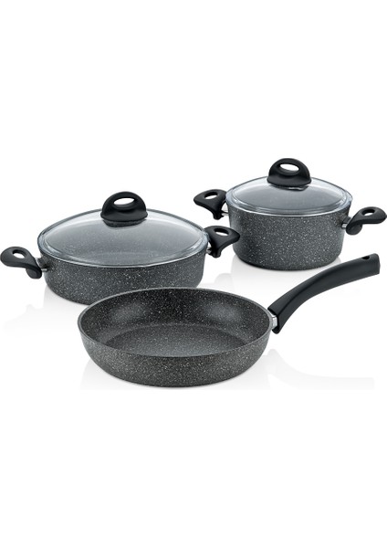 Granit Plus 5 Parça Tencere Takımı