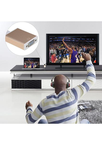 Macstorey Usb C 3.1 Vga Thunderbolt 3 Apple Macbook Pro A1708 A1706 A1707 A1534 Dönüştürücü Kablo Aparat