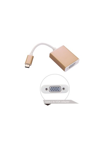 Macstorey Usb C 3.1 Vga Thunderbolt 3 Apple Macbook Pro A1708 A1706 A1707 A1534 Dönüştürücü Kablo Aparat