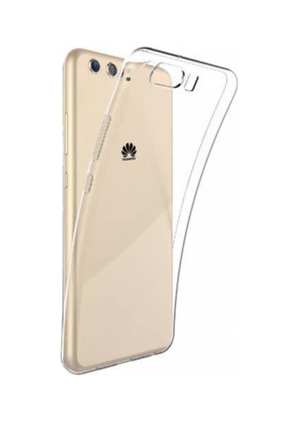 Huawei P10 Plus Kılıf 0.2 Mm Silikon Arka Kapak Şeffaf