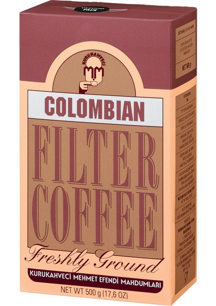 Kurukahveci Mehmet Efendi Colombian Filtre Kahve 500 Gram