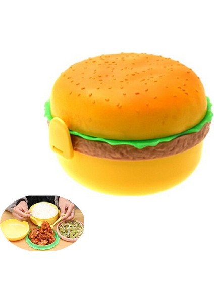 Peak Bays Hamburger Tasarımlı Saklama ve Beslenme Kabı
