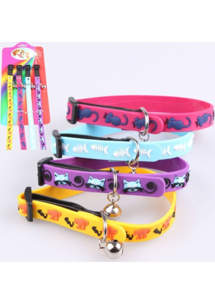 Peak Bays Çıngıraklı Silikon Kedi Tasması