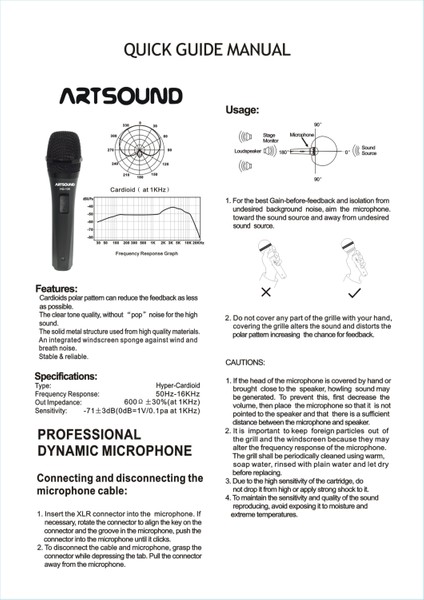 - Professional Dynamic Microphone