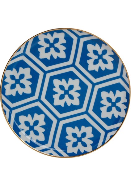 Morocco Ds2 Mavi Düz Tabak 20 Cm