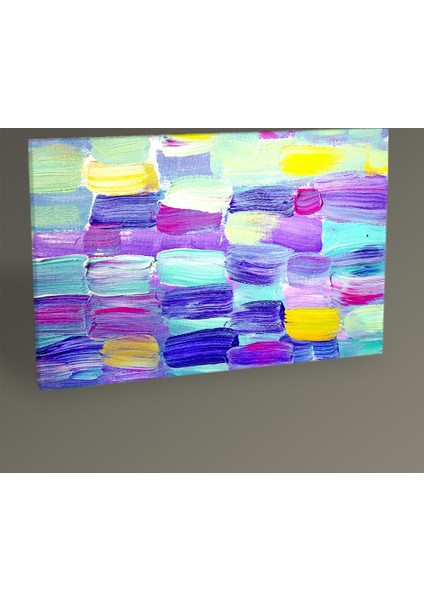 - Renkli Soyut Yağlı Boya Tablo 45X30