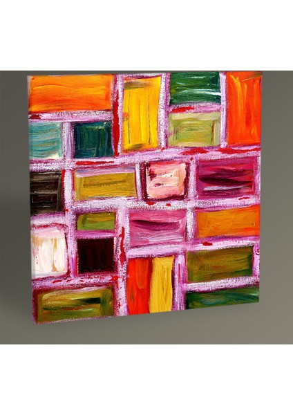 - Soyut Yağlı Boya Tablo 50X50