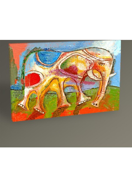 - Renkli Fil Tablo 30x20