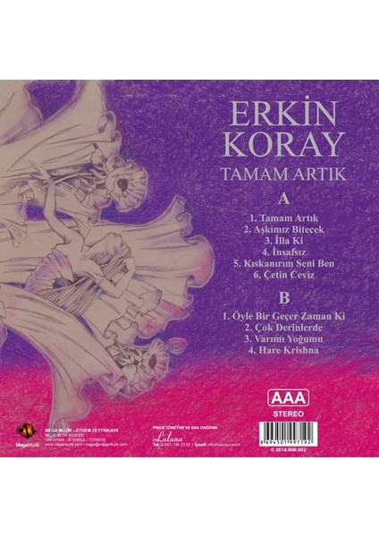 Erkin Koray - Tamam Artık (Siyah LP) (Plak)