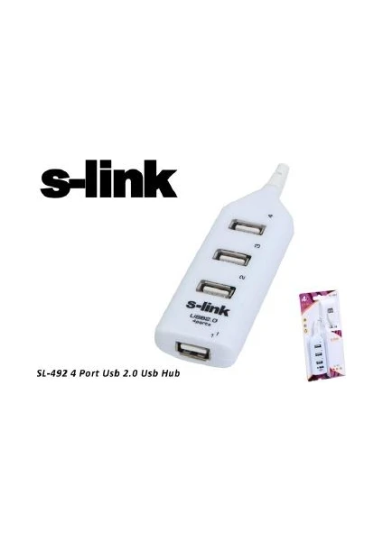 Sl-492 4 Port Usb 2,0 Usb Hub