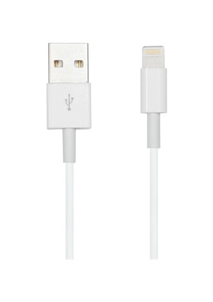 1 M Şarj / Data Kablosu Usb 2.0 To 8 Pin - Beyaz