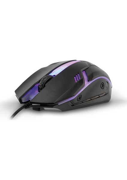 SM-G62 Usb Siyah Işıklandırmalı Oyuncu Mouse