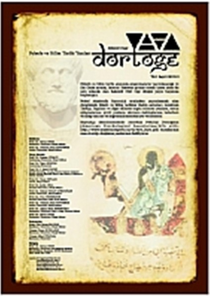 Dörtöğe Felsefe Ve Bilim Tarihi Yazıları Hakemli Dergi Yıl:1 Sayı:1
