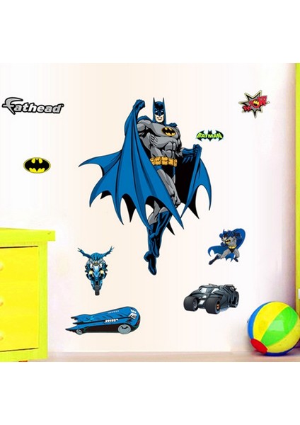 Cosy Home Gift Süper Kahraman Batman Betmen Çocuk Odası Ev Duvar Görsel Dekor Resim Sticker