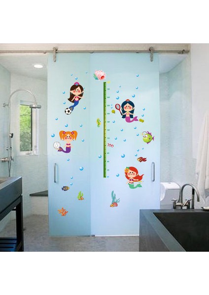 Gelişim Boy Ölçer Cetvel Kız Çocukları Ev Dekor Duvar Sticker Pvc fiyatları