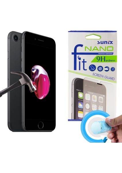 Apple iPhone 7 Fit Nano Glass Cam Ekran Koruyucu