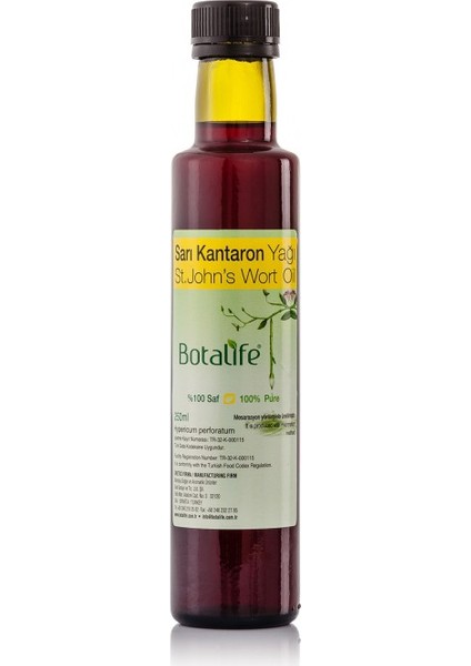 %100 Saf Sarı Kantaron Yağı(hypericum perforatum) 250 ml