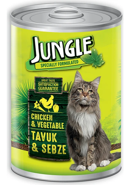 Kedi 415 gr Tavuklu-Sebzeli Konserve.