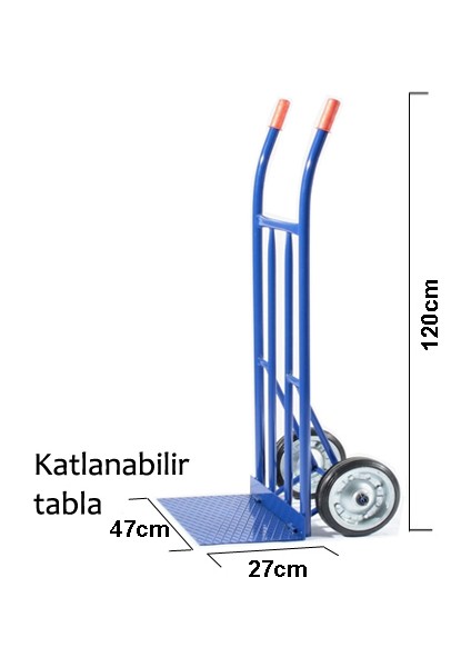 Bant Marketim Küçük Boy Katlanabilir Yük Taşıma Ve El Arabası