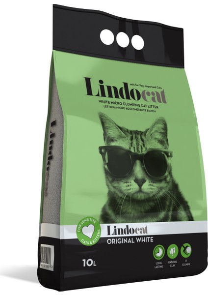 Lindo Cat Kokusuz İnce Kedi Kumu 10 Lt