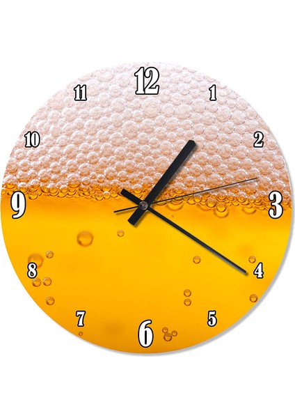 Bira Köpüğü Duvar Saati 30 X 30 Cm