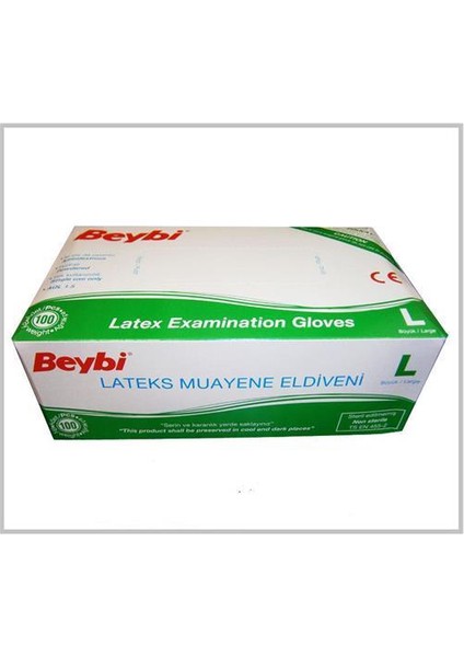 Lateks Pudralı Eldiven L - 1 Adet