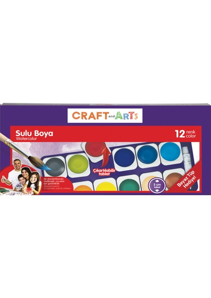 Craft And Arts Sulu Boya 12'Li Dğştblr