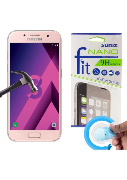 Samsung Galaxy A3 2017 Fit Nano Glass Cam Ekran Koruyucu