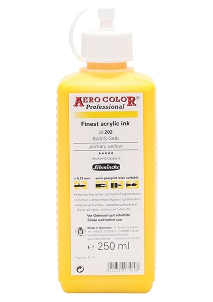 Aero Color Primary Yellow 202 Mürekkep 250Ml