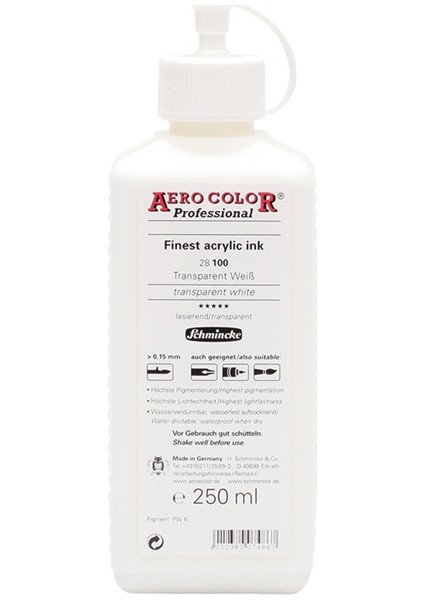 Aero Color Transparent White Mürekkep 250Ml