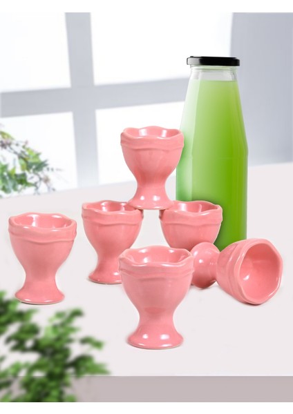 6 Parça 7 Cm Pembe Juliet Yumurtalik