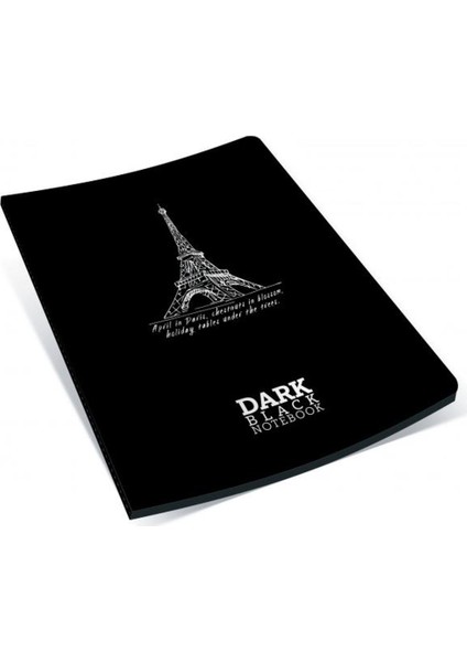 Dark Black Notebook 2X6 Cm