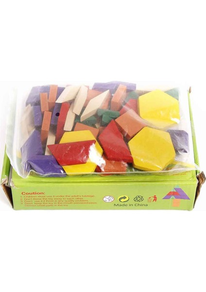 Ahşap Oyuncak 60 Parça Ahşap Tangram