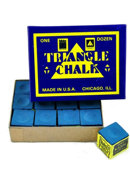 Triangle 12'Li Mavi Istaka Tebeşiri (Orjinal Amerika)