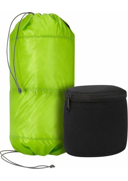 Two Tier Padded Stuff Bag-Green/Grey Large 10L Çanta Torbası Tierstf