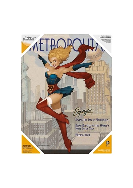 Sd Toys Dc Bombshells: Supergirl Glass Poster