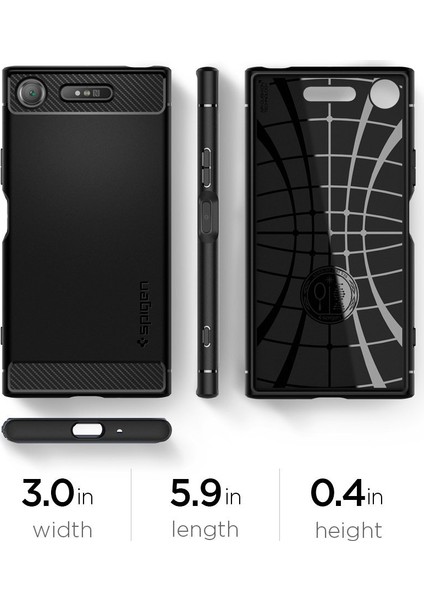 Sony Xperia XZ1 Kılıf Rugged Armor Black - G11CS22411