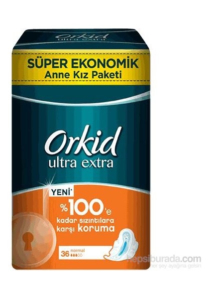 Ultra Extra Hijyenik Ped Normal Süper Ekonomik Paket 36 Ped