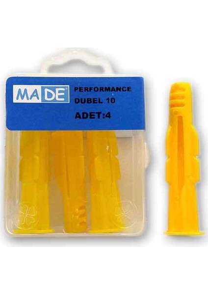 Performance Dubel 10 Mm ( 1 Kutu:4 Adet)