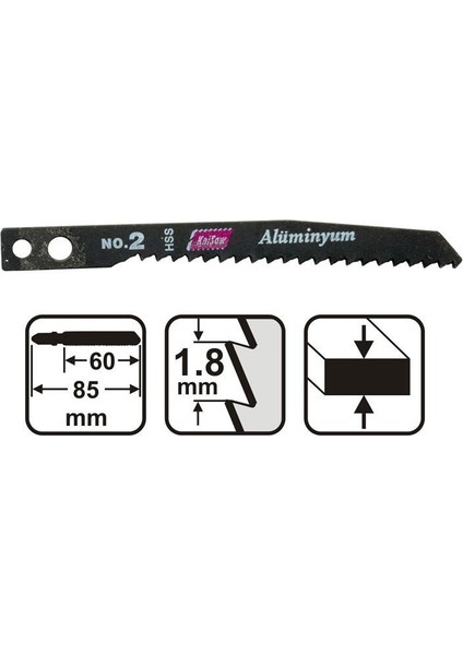 51702 HSS Alüminyum Dekupaj Testeresi 5 Parça