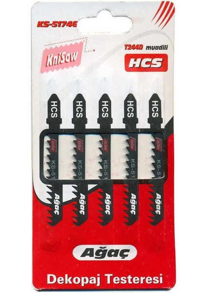 51744 Dekupaj Testere Yedeği Ahşap 5 Adet fiyatları